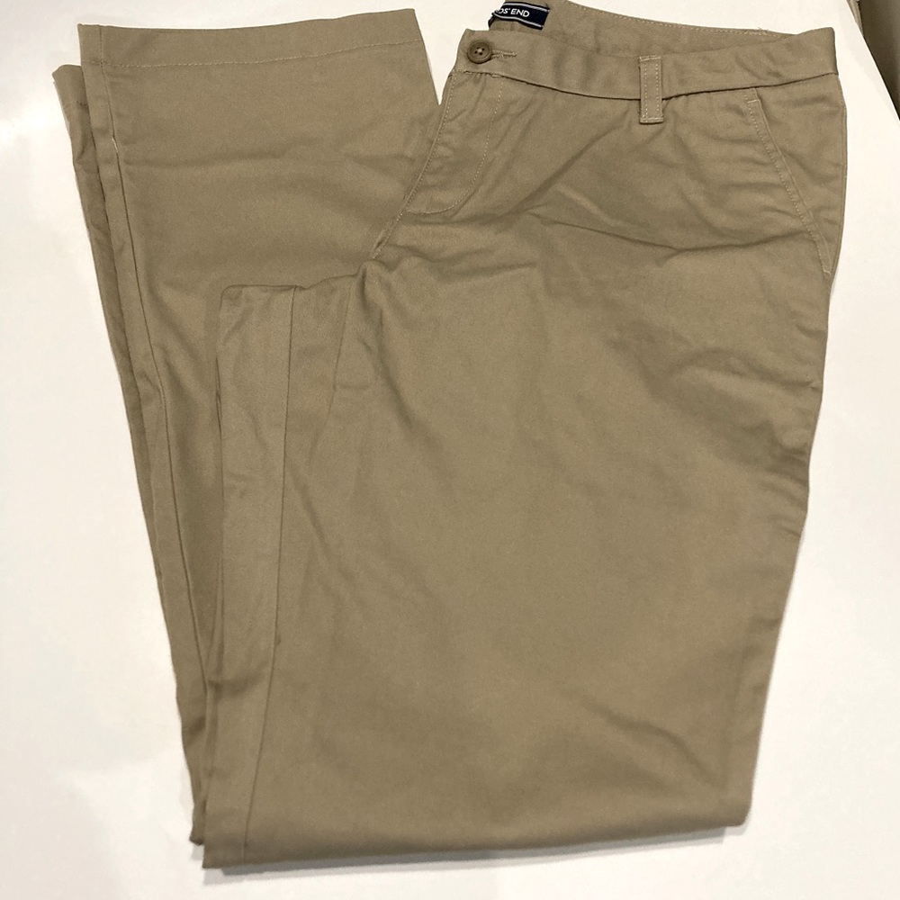 New Lands End Khaki Pants